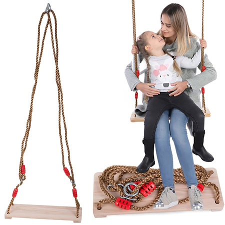 Columpio de jardín de madera para niños y adultos tabla fuerte