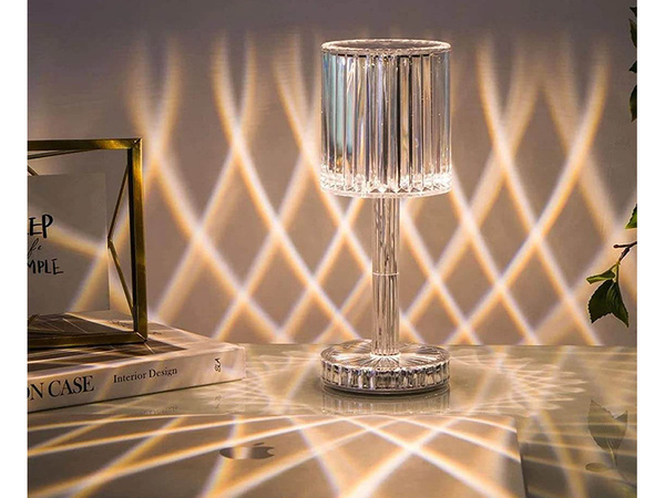 Stolová lampa led crystal rgb diaľkové ovládanie usb