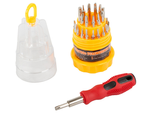 Presné torx skrutkovače 31 ks magnet. Skrutkovníky