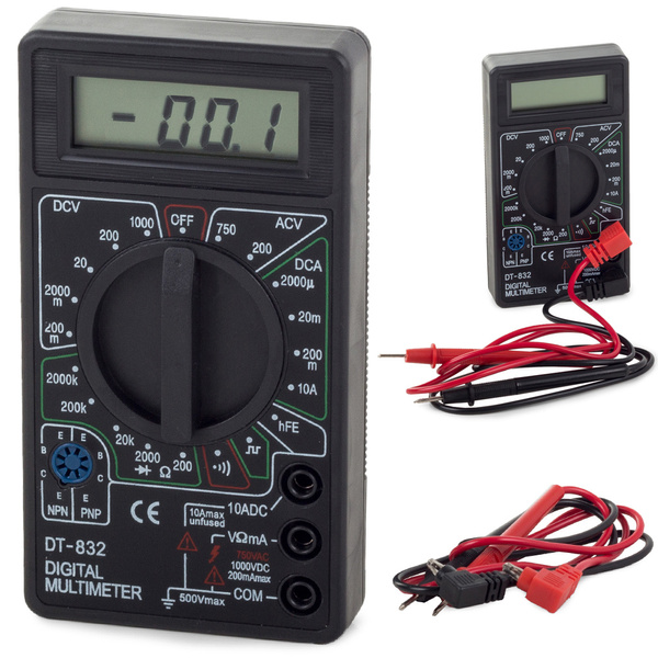 Miernik multimetr tester cyfrowy z sygnałem lcd