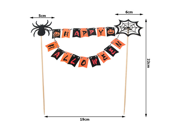 Halloween dekoráció egy torta cupcake picker topper füzér füzér papír