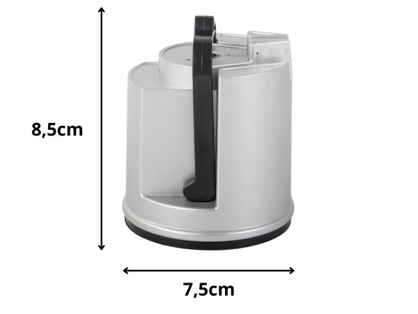 Electric knife and kitchen scissor sharpener with suction cup, rechargeable
