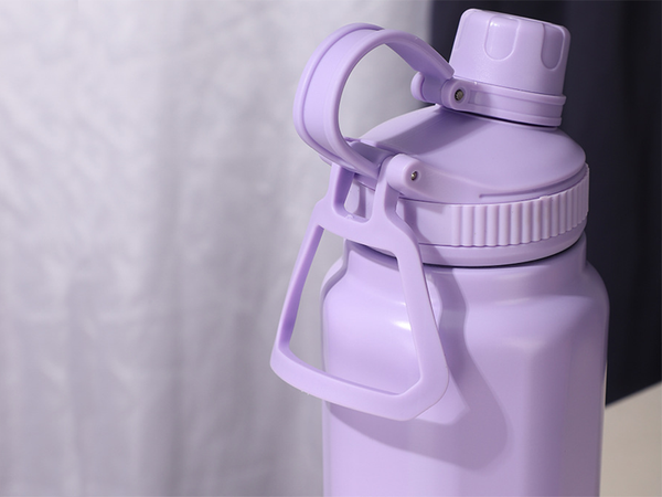 Termos bidon termos cană încăpătoare 700 ml cu mâner pentru băuturi calde și reci