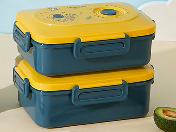 Lunchbox mic dejun container prânz cu compartimente tacâmuri