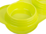 Dvojitá miska na krmivo pro psy/kočky 400 ml x 2