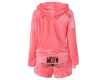 Warm women's pyjamas two-piece with hood soft plush short l