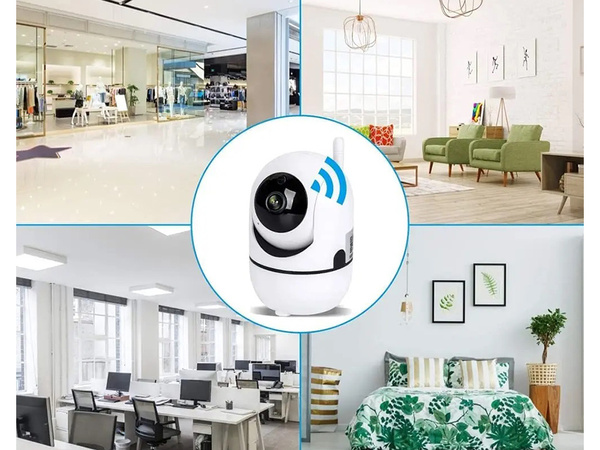 Ip kaamera wifi elektrooniline lapsehoidja pöörlev hd audio kodu siseruumides
