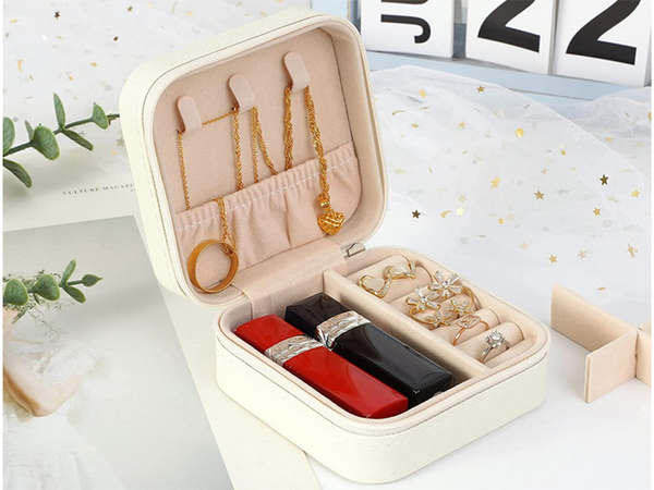 Kastes organizators juvelierizstrādājumu kaste rāvējslēdzēja kaste