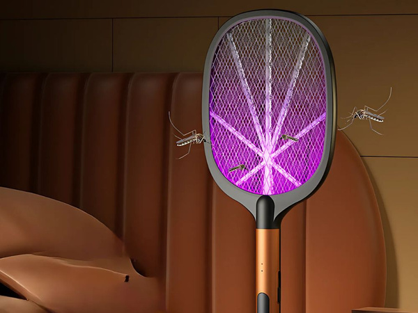 Elektrická plácačka na mouchy a komáry uv insekticidní lampa se stojanem