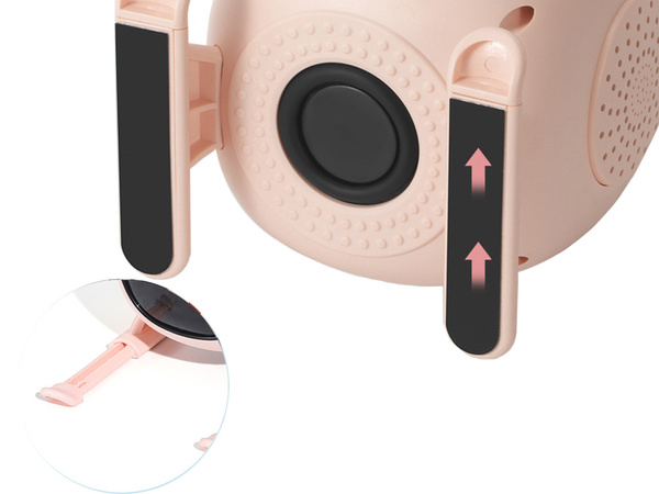 Bluetooth karaoke garsinis su mikrofonu led spalvoti kvadratai rgb muzika