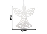Pendentifs anges pour sapin de noël 3pcs glitter baubles