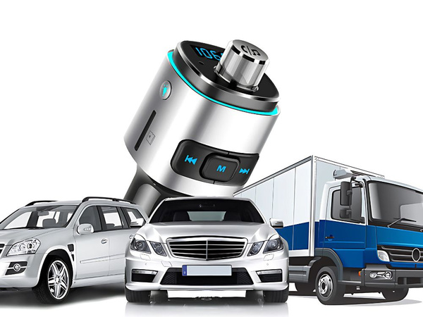 Bluetooth fm transmiter avtomobilni polnilnik fast 2x usb iluminacija