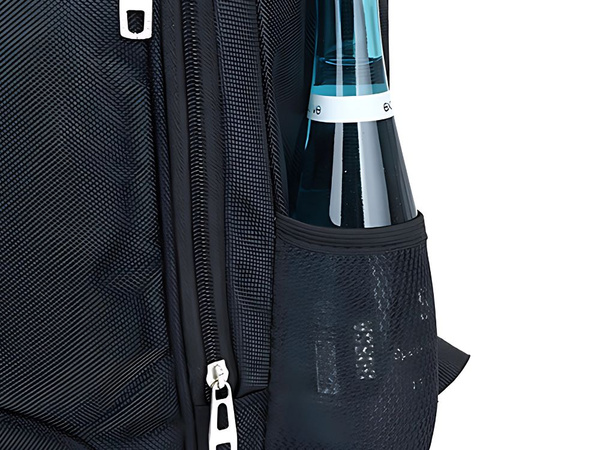 Városi hátizsák iskola ifjúsági sport 15l fekete 3 rekeszes laptophoz