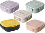 Lunchbox mic dejun container prânz cu compartimente tacâmuri