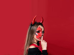 Peapael kuradi sarved halloween karneval