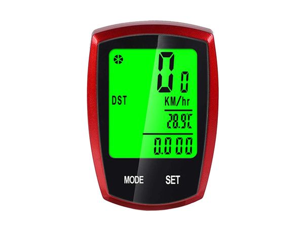 Contador de bicicleta inalámbrico velocímetro lcd