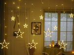 Star garland tuled valguse kardin 138 viinud väljas sooja värvi