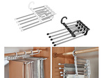 5-pair pull-out wardrobe trouser rack