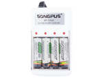 Rechargeable battery charger aa aaa battery pack