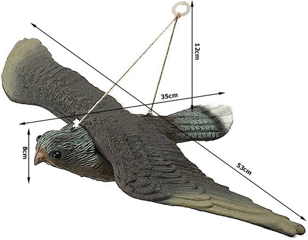 Ahuyentador de aves estorninos palomas roedores halcón