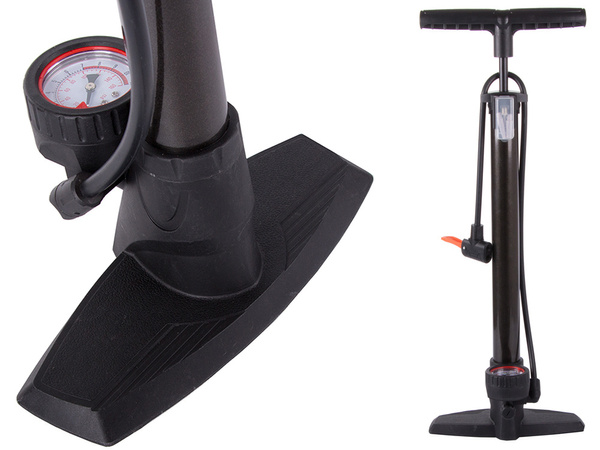 Floor standing pump with pressure gauge foot pump car pump bicycle pump tips