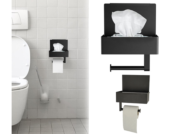 Porte-papier hygiénique loft étagère wc loft acier