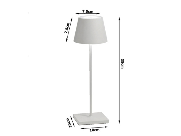 Lampka nocna stołowa dotykowa lampa 3 stopniowa wysoka bezprzewodowa usb