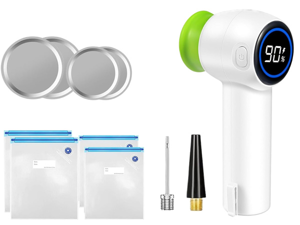 Food vacuum pump for vacuum bags jars electric + bags