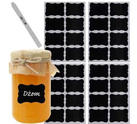 SELF-ADHESIVE LABELS 24 PCS + MARKER (500)