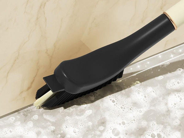 Szczotka do czyszczenia rowków szczelin skrobak do szorowania penseta 2w1