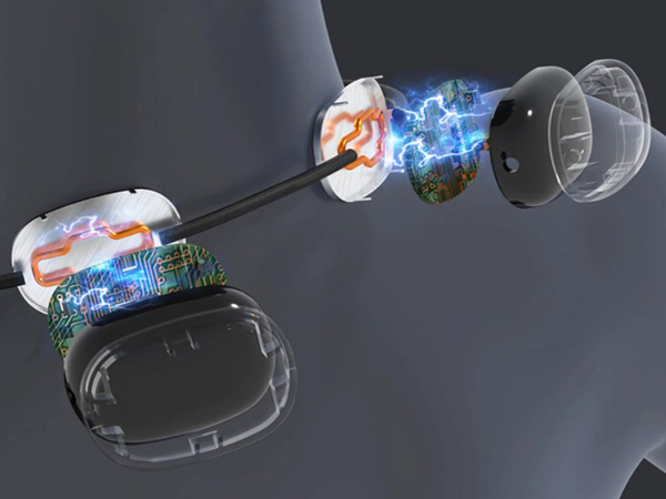 Elektrostimulátor krku masér usb 15 výkon 4 režimy ohřevu masáž krku ems