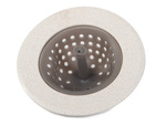 Silicone strainer for kitchen sink drain