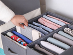 Kleiderorganisator unterwäsche hose schublade kleiderschrank socken grau