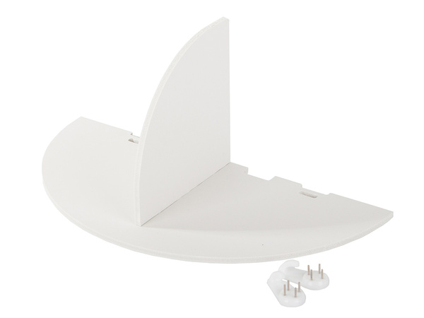 Étagère murale pour vase fleurs chargeur de téléphone blanc mat