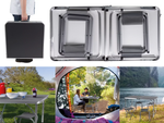 Klappbarer campingtisch touristen-tischset mit 4 stühlen gartentisch
