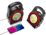 Latarka solarna przenośna lampka akumulatorowa led powerbank reflektor moc