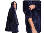 Ciepła bluza koc oversize xxl 2w1 gruba futrzak