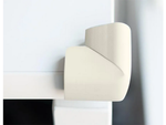 Protector de esquinas de espuma para esquinas de muebles pegatinas blancas x4