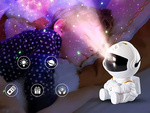 Hvězdný projektor astronaut galaxie noční světlo obloha laser vedl dálkové ovládání
