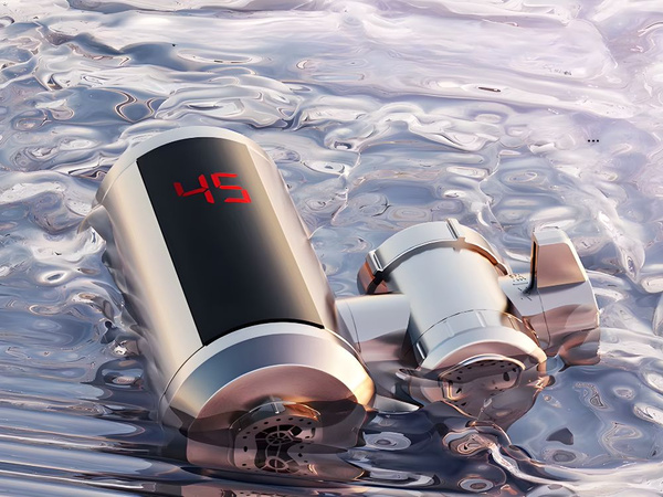 Electric water heater led rotating tap 3000w with temperature display