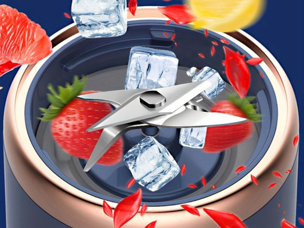 Portable blender cup electric mixer usb 6 blades smoothie