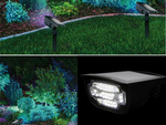 Lampa ogrodowa solarna wbijana lampka led kolory