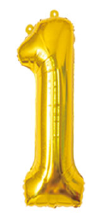 NUMBER BALLOON 1 GOLD (2000)