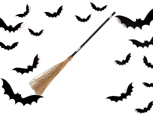 Nõia luuda nõidade luuda must 90cm halloweeniks ja jõuludeks xxl