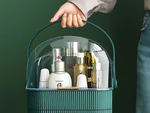 Organizador de cosméticos con cajones espacioso asa grande elegante