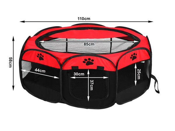 Collapsible dog pen pet bed cat cage large kennel lightweight