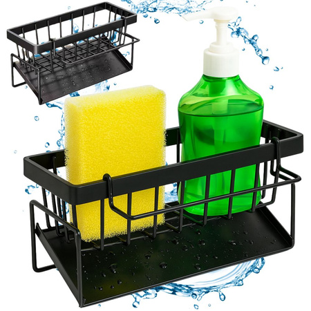 Panier pour évier organiseur pour éponge liquide ustensiles de cuisine égouttoir métallique