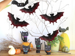 Halloween netopir dekoracija netopir komplet 4