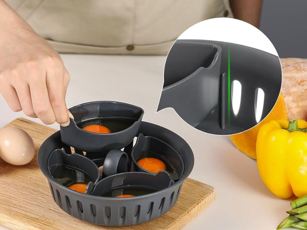 Vložka na vaření vajec do kuchynského robota 2 v 1 na 6 vajec košík