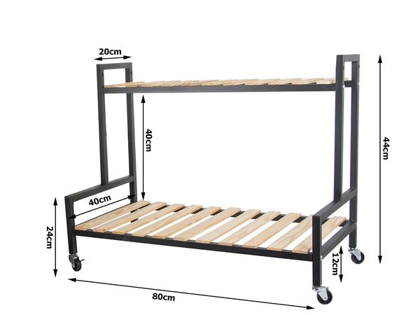 Деревянная клумба для горшечных цветов двухэтажный стеллаж на колесах терраса